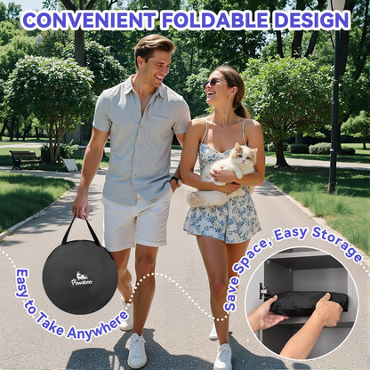 🐾 Outdoor Cat Enclosure Tent – Portable Mesh Playhouse with Tunnel & Carry Bag for Patio or Yard