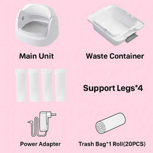 😺 WhiskerPal® Automatic Self-Cleaning Litter Box – Hassle-Free Cat Care